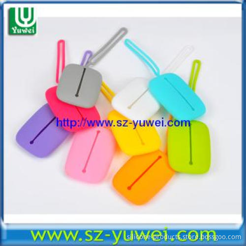 Soft Eco-friendly Waterproofed Silicone Card Holder with Keychain